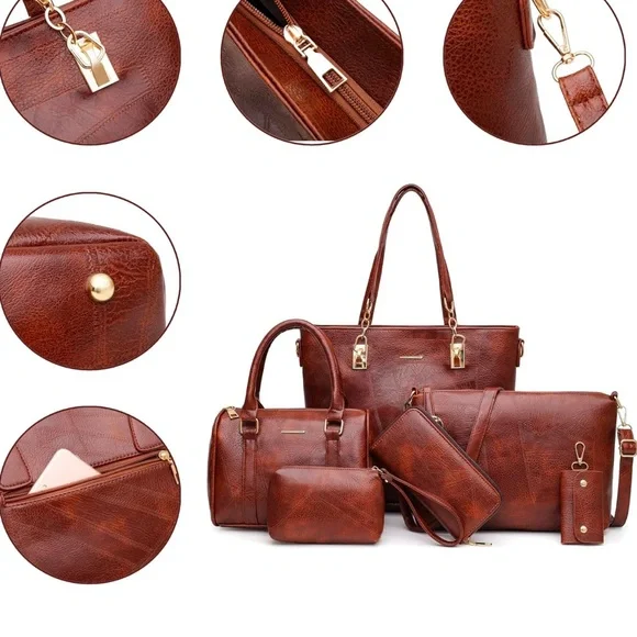 2E-youth Designer Purses and Handbags for Women Satchel Shoulder Bag - Picture 2 of 6